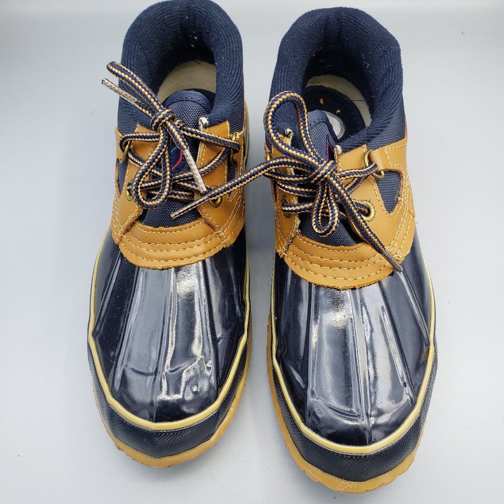 Sporto Duck Thermolite Blue And Tan Duck Boots